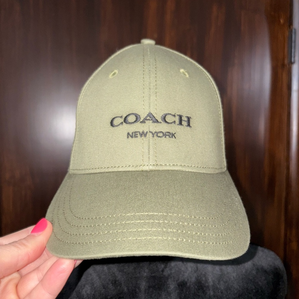 Coach Military Green Cap with Logo